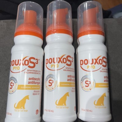 3 DOUXO S3 PYO DOGS BACTERIAL & YEAST SKIN INFECTION ANTISEPTIC MOUSSE 5oz 150mL