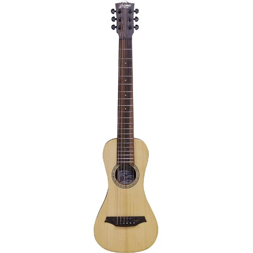Bromo Bar3E Electric Mini Acoustic Guitar Travel Eco All Solid Board Rocky Serie