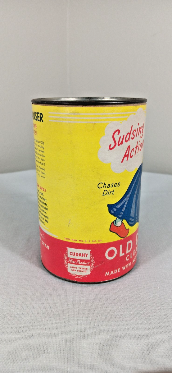 1940s Old Dutch Cleanser Can Sudsing Action Cudahy Packing Omaha