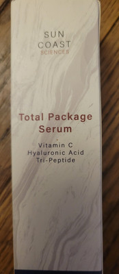Sun Coast Sciences Total Package Serum Vitamin C Hyaluronic Acid Tri-Peptide New