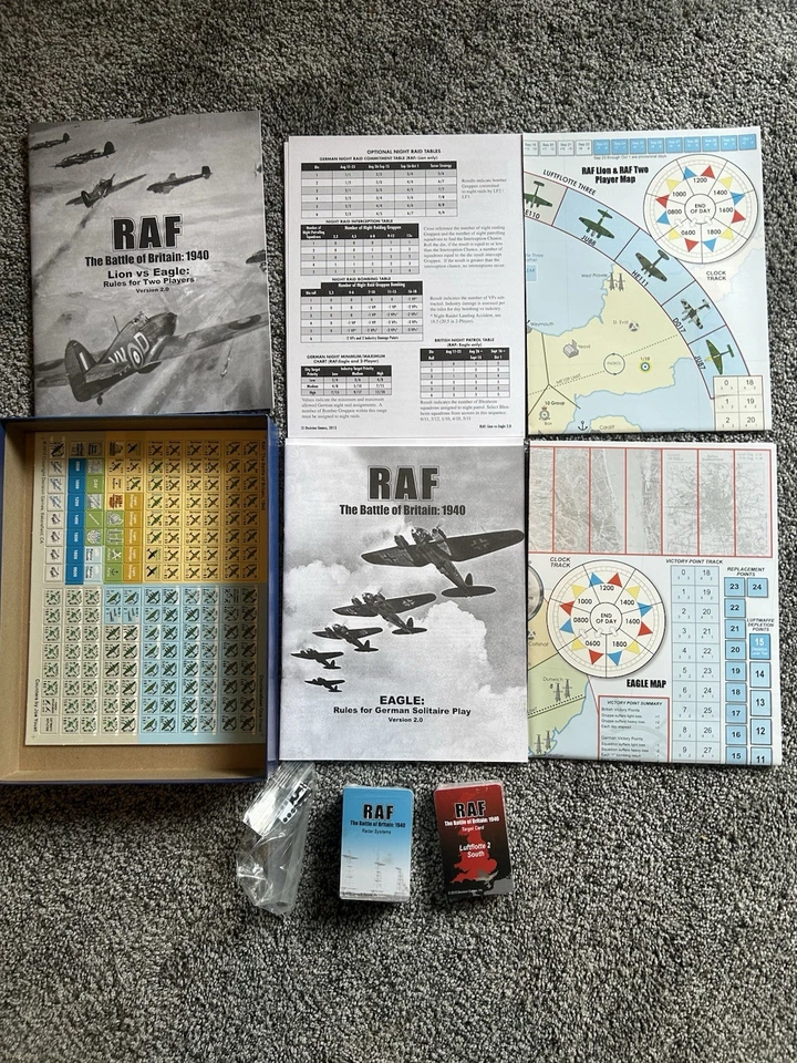 RAF: The Battle of Britain 1940 (Unpunched, Cards Sealed, Open) Decision Games - Image 4 of 4