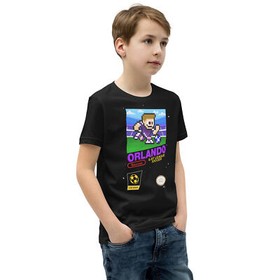 Orlando City SC 8-bit Retro NES League Soccer Kit Jersey Youth Kid Boys T-Shirt