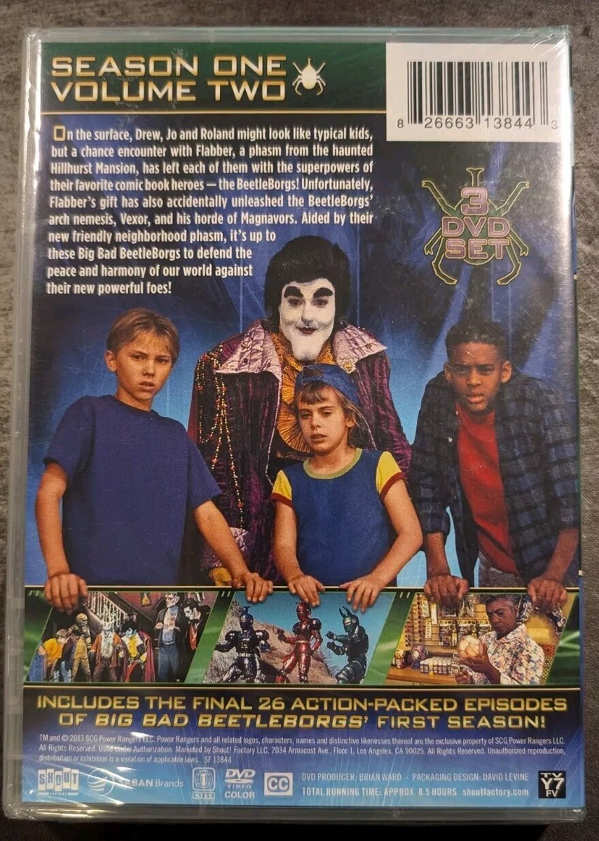 Big Bad Beetleborgs: Season One Volume 2 (DVD, 1996) Brand New