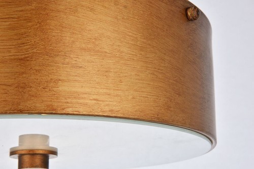 Vintage Gold White Glass Shade Flush Mount Light Fixture Kitchen Foyer Lighting - Picture 6 of 7