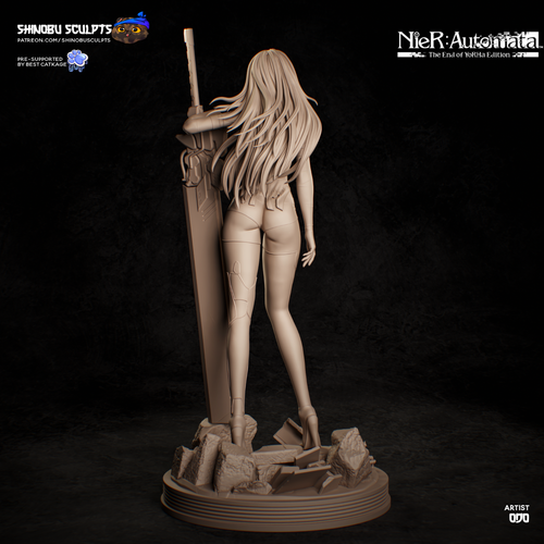 A2 - NieR Automata | Opción de pedido anticipado pintado | Kit de garaje - Imagen 8 de 13