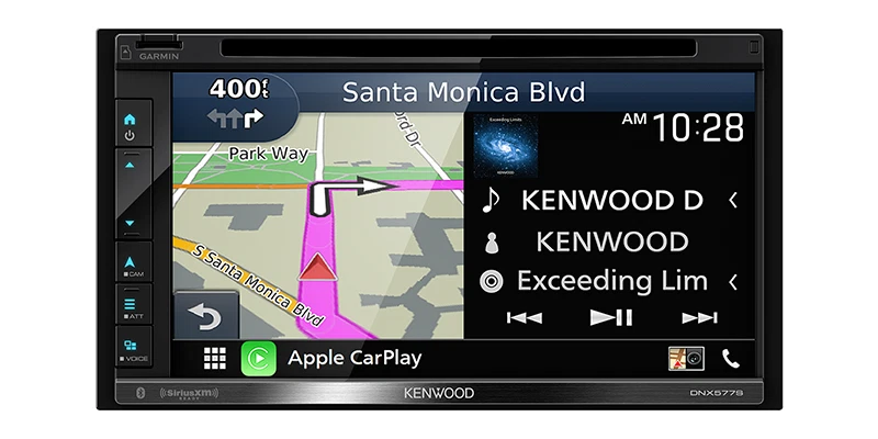 Kenwood DNX577S 6.8" Navigation AM FM  DVD CarPlay Android Auto CMOS-230 Camera - Image 2 of 4