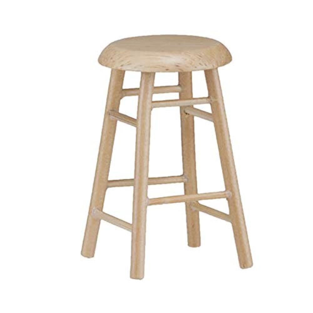 Dolls House Oak Legged Breakfast Bar Stool Miniature Kitchen