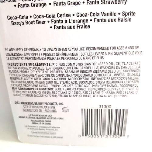 Coco-Cola Lip Smackers 8 Count COKE Themed Lip Balm New in Sealed Pack - Picture 11 of 11