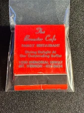 MATCHBOOK - THE BROASTER CAFE - MT VERNON - UNSTRUCK!