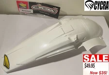 NEW! CYCRA USA Yamaha YZ250F / YZ450F  '06/08 REAR Fender Powerflow  WHITE NOS