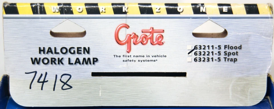 Прямоугольные резиновые рабочие лампы 63221-5 Grote 50 Вт 4 дюйма x 6 дюймов 7418 - Изображение 3 из 4