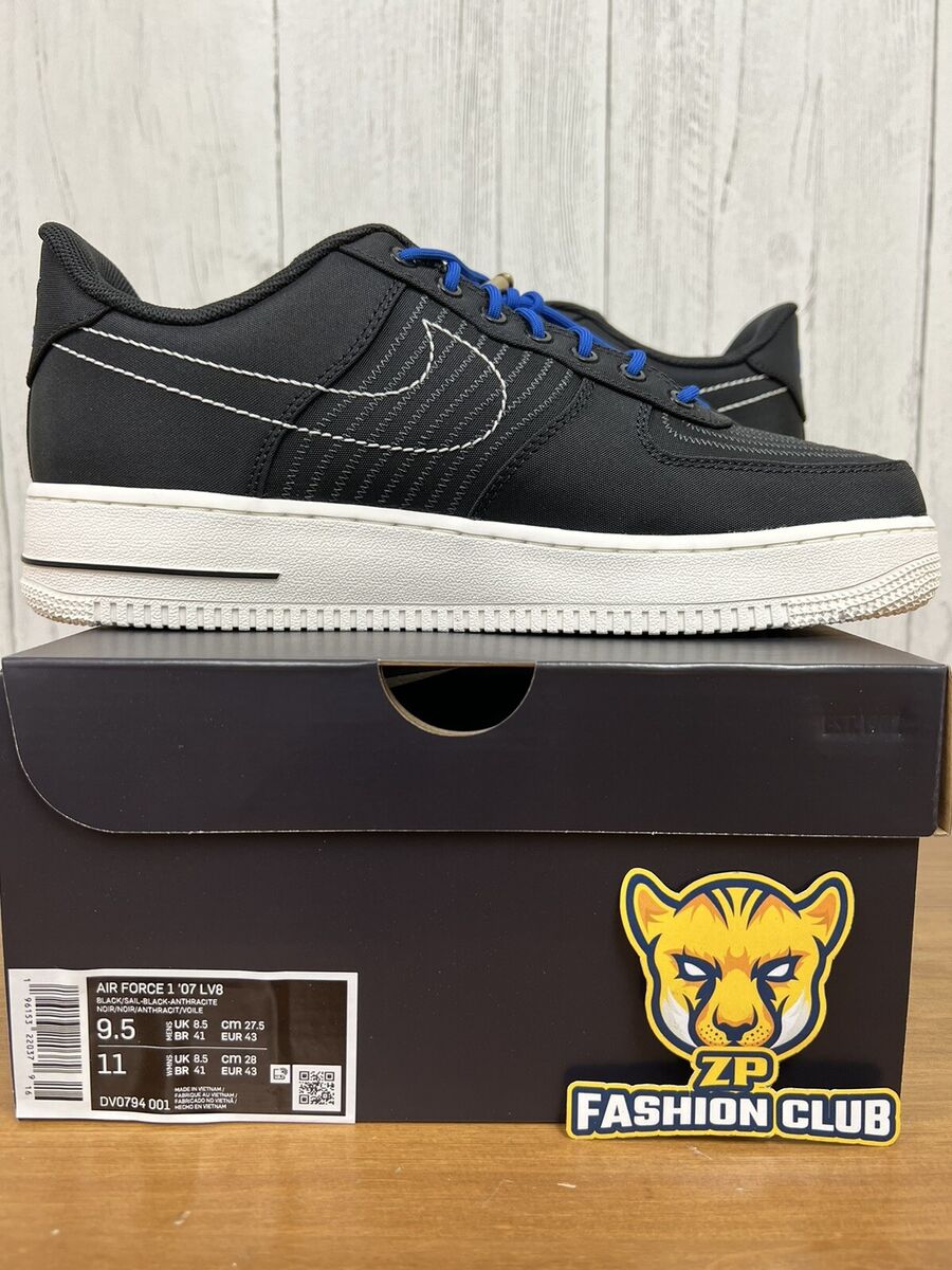 Nike Air Force 1 Low Moving Company Black Blue White DV0794-001 Men Sizes