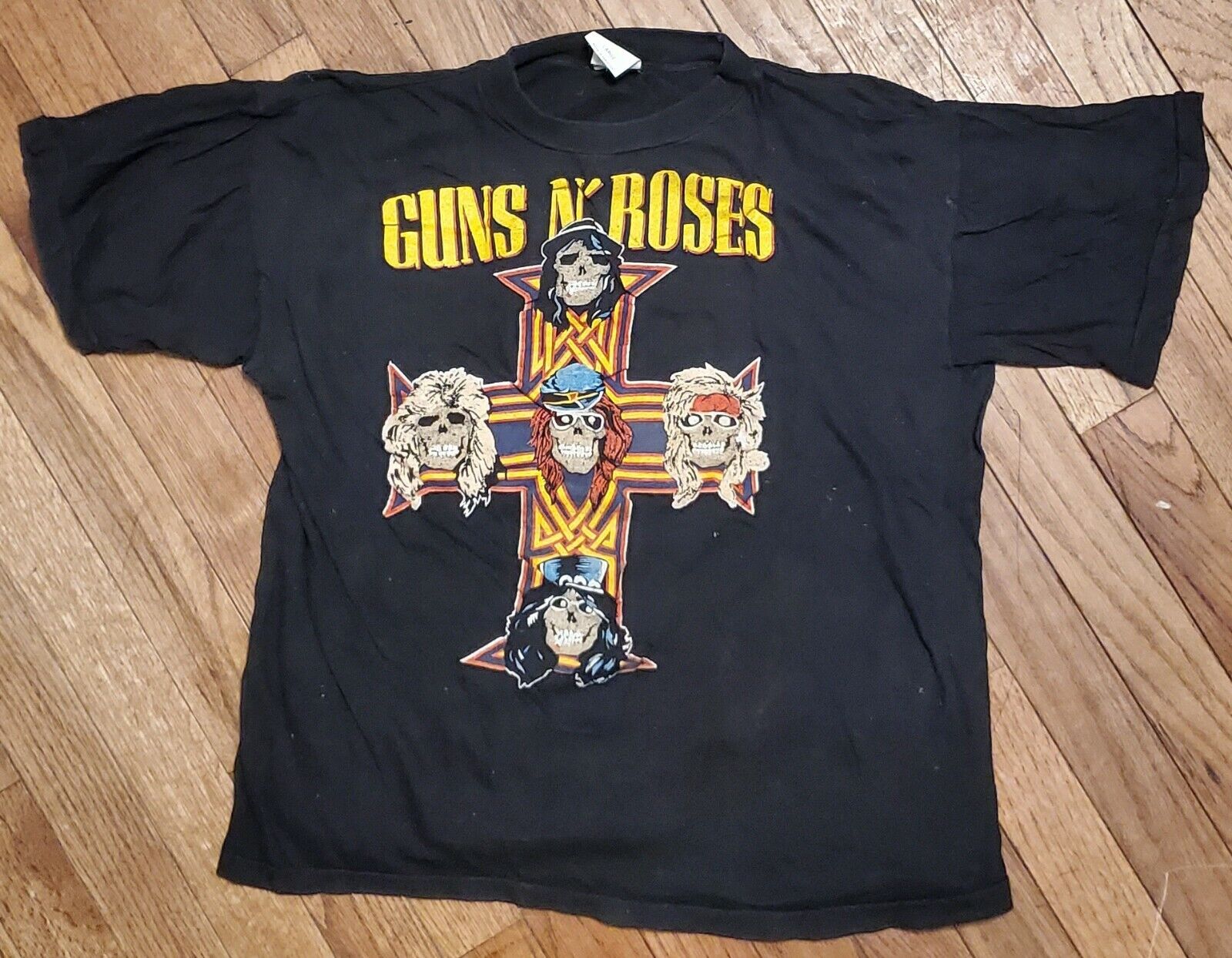 Vintage 80s Guns N Roses Appetite For Destruction T Shirt single Stitch XL