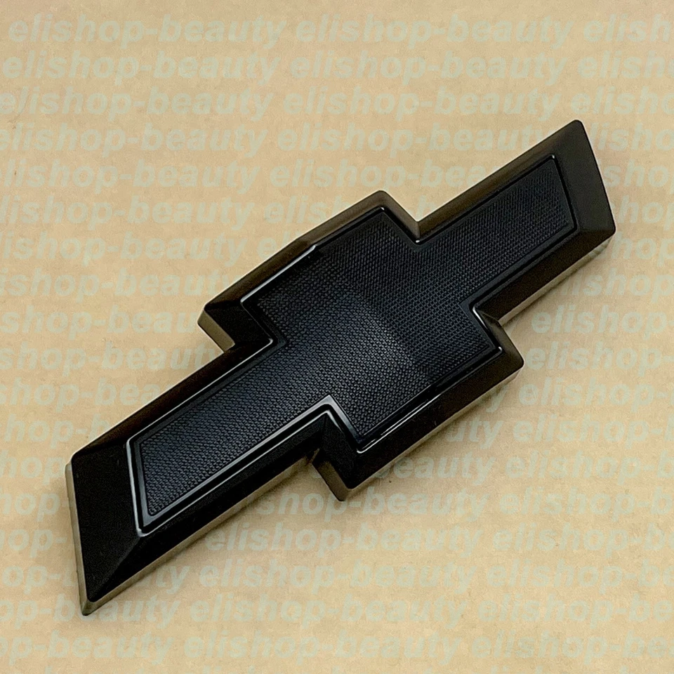 Emblema de pajarita negra brillante delantera trasera para Chevrolet Camaro Custom LS LT 2016-2024 Foto 3 de 4