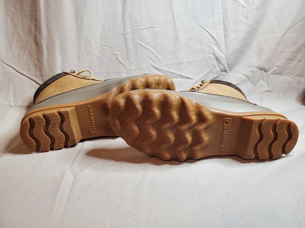 Sperry Top Sider Men10M Waterproof Duck Boots Leather Brown Black‎ Lace Up Sperry Top Sider Avenue Men main image 3