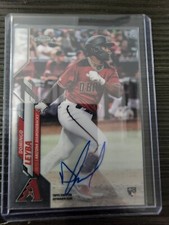 2020 TOPPS CHROME ROOKIE AUTOGRAPH #RA-DL DOMINGO LEYBA ARIZONA DIAMONDBACKS