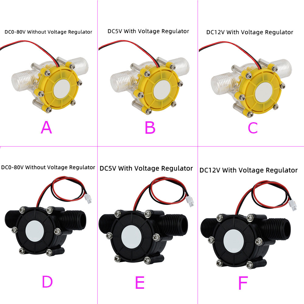 Water Flow Pump Micro Hydro Generator Turbine Flow Hydraulic Power Energy