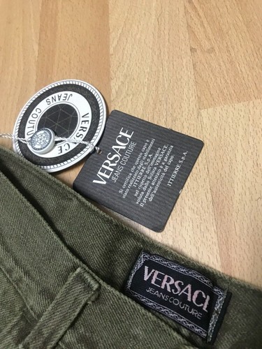 NWT Men VERSACE COUTURE MADE ITALY BY ITTIERRE DENIM Jeans OILVE W28 L30 H7 - Picture 3 of 9