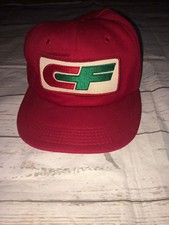 Vintage CF Consolidate Freight Ways Patch Red Green Snapback Hat Cap 80s