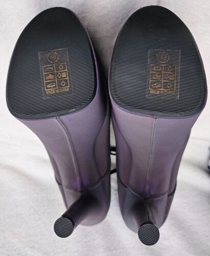 Pearlescent Pole dancing boots platform / stripper stiletto high heel 20cm UK9 - Picture 8 of 9