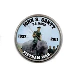 Vietnam War~JOHN S. GANTT ~ Colorized JFK Kennedy Half Dollar (3)