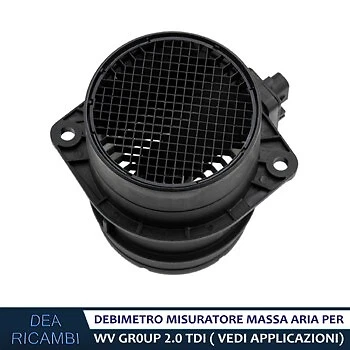 Debimetro misuratore Massa Aria per VW GOLF V VI VII 2.0 TDI GTD 2009- MFAU016 - Immagine 2 di 4