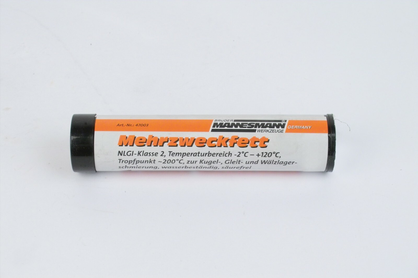 Mannesmann 2 x Grease Gun Cartridges 85g 3oz High Dripping Point 120cc GS TUV