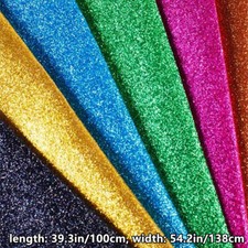 Pelle Sintetica Tessuto Panno Lucido Glitter Fai Artigianato Materiale Borsa Da