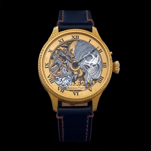Skeleton Audemars Piguet Mens Watch Engraved Vintage Movement