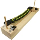 Beginner Wood Jig for Paracord Crafting and Bracelet Making with Built in Ruler