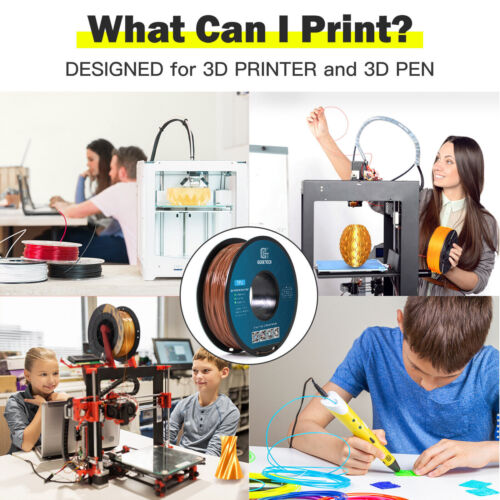 GEEETECH Filamento TPU Tinta Unita 1kg/Rotolo 1,75mm Flessibile per Stampante 3D US - Foto 13 di 24