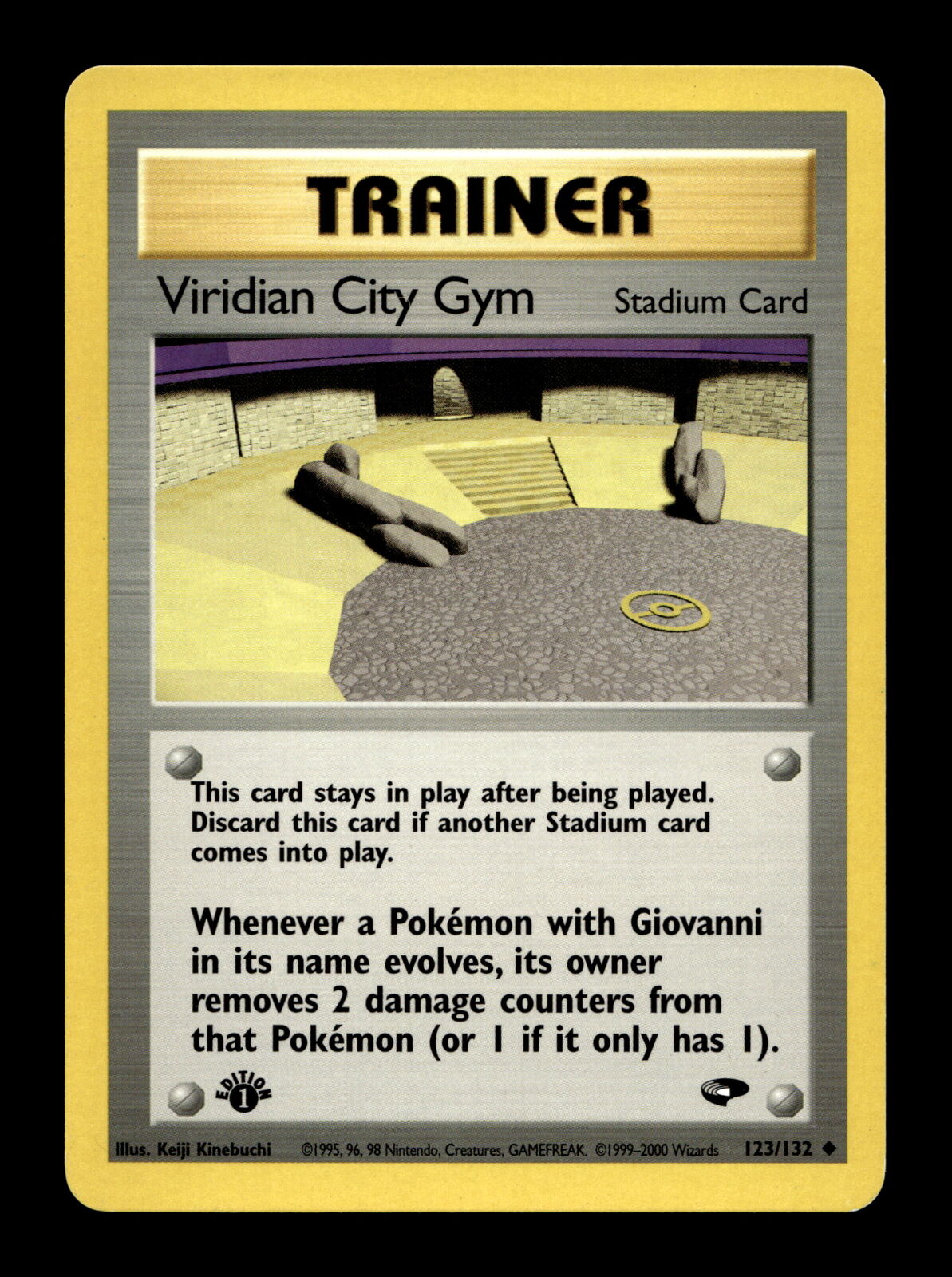Viridian City Gym [1st Edition] #123 Pokemon Gym Challenge