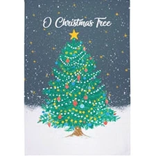 Ulster Weavers O Christmas Tree Recycled Cotton Tea Towel Made in Ireland
