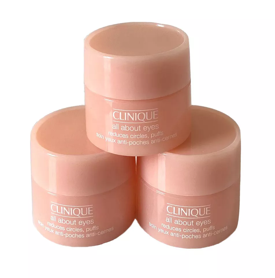 Clinique All About Eyes reduce las inhalaciones circulares 0,17 oz/0,5 oz/1,0 oz nuevo sin caja