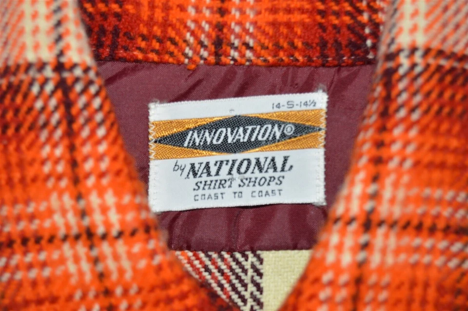 CAMISA VINTAGE AÑOS 70 NACIONAL TIENDA ROJA A CUADROS AÑOS 40 CAMISA ESTILO BAN LON PEQUEÑA S Foto 3 de 3