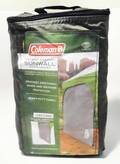 coleman instant canopy sunwall accessory