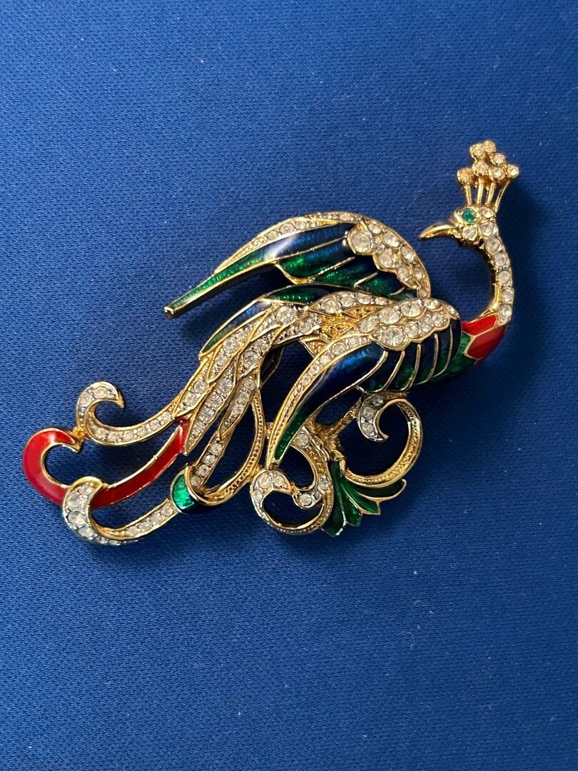 A&S Attwood and Sawyer 孔雀 ブローチ peacock A&S Attwood and