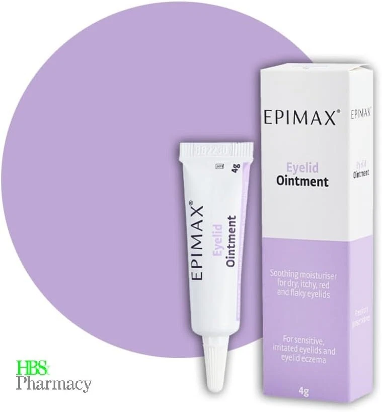 Epimax Eyelid Ointment 4g- For Sensitive, Irritated eyelid and Eczema