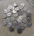 Lot of 40 Roosevelt Dimes From 1960's (post-1964) to 1990's