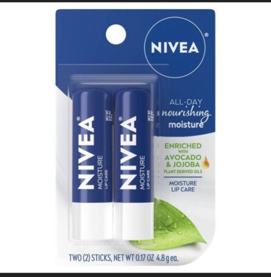 Nivea All-Day Nourishing Moisture Lip Care 2PK