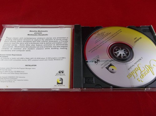 Aesop's Fables Multimedia Storybook Windows CD-ROM Software Disc - Picture 3 of 4