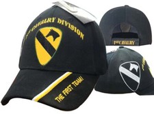 US ARMY 1ST CAV DIV FIRST TEAM CAVALRY DIVISION HAT CAP VETERAN FORT HOOD HORSE