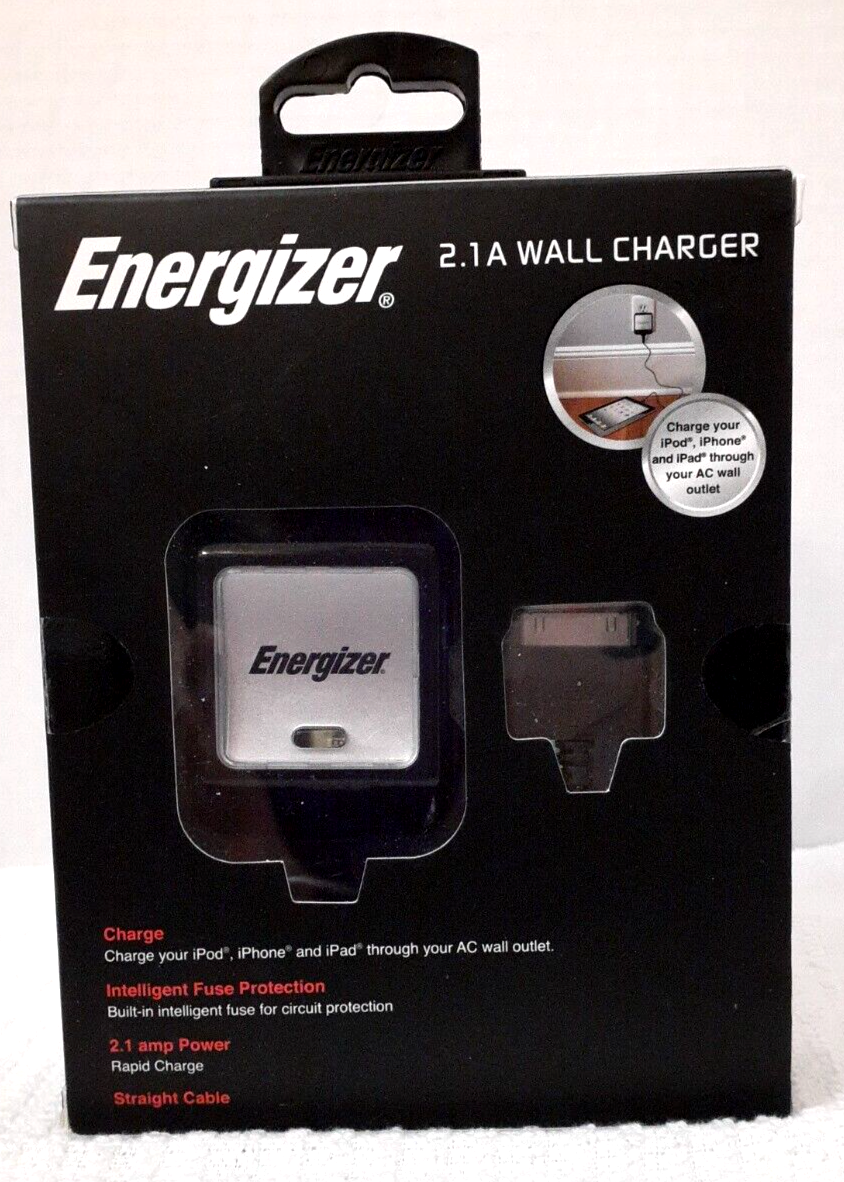 ENERGIZER WALL CHARGER FOR APPLE IPOD IPHONE IPAD NEW
