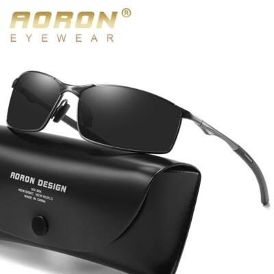 Mens Polarized Photochromic sunglasses UV400 Pilot Sport Glasses Driving Eyewear