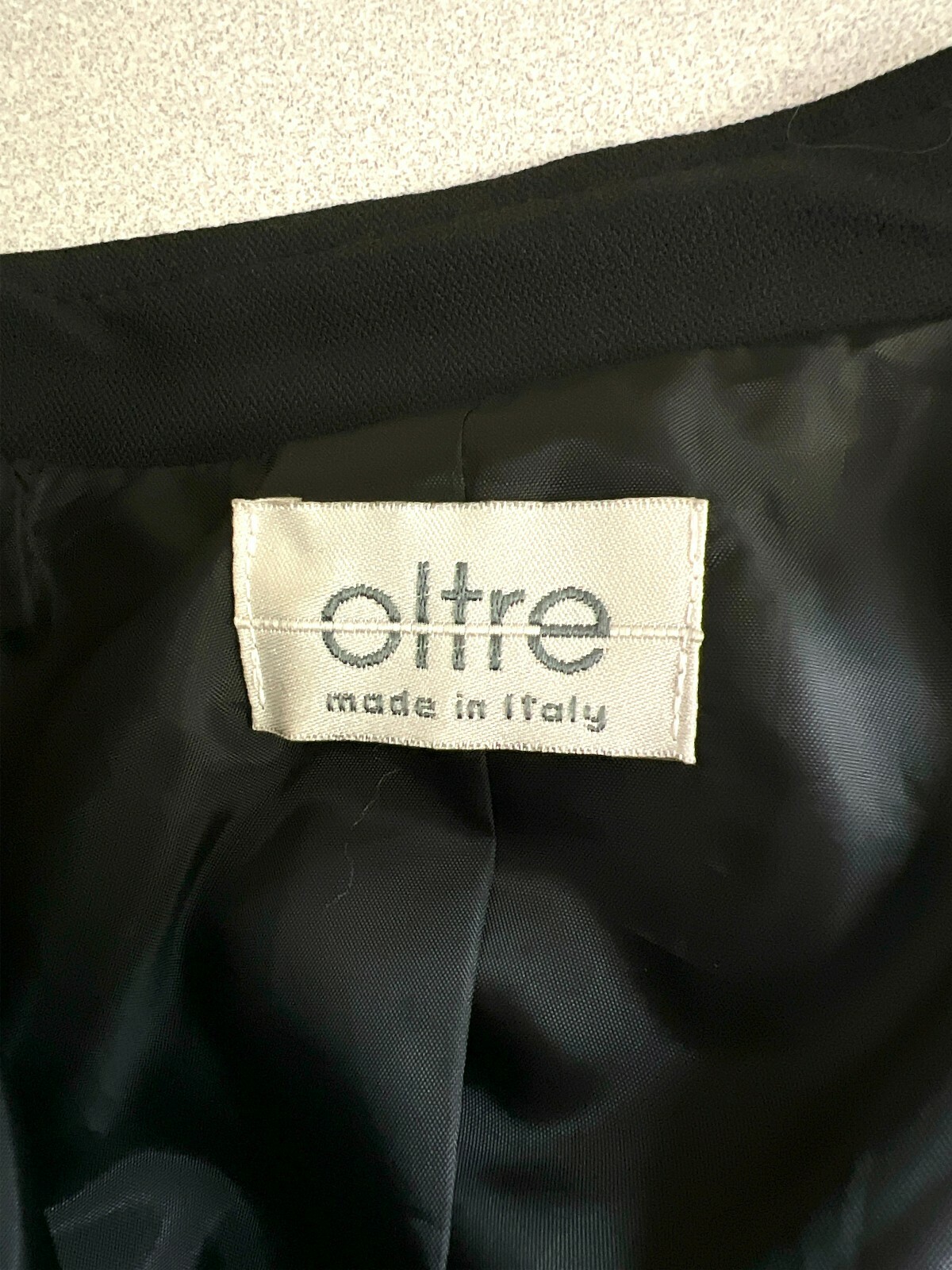 Oltre Black Button Down Coat Basic Jacket Made In… - image 4