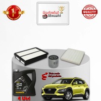 Set Service 3 Filter Und ÖL Hyundai Kona 1.0 T-Gdi 88KW 120CV Von 2017->