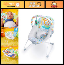 Soothing Vibrations Baby Bouncer Seat with Toy Bar, Removable Cover, 0-6 Months