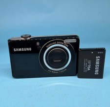 Samsung PL100 12.2MP Selfie Screen Digital Camera, Black - Tested read 