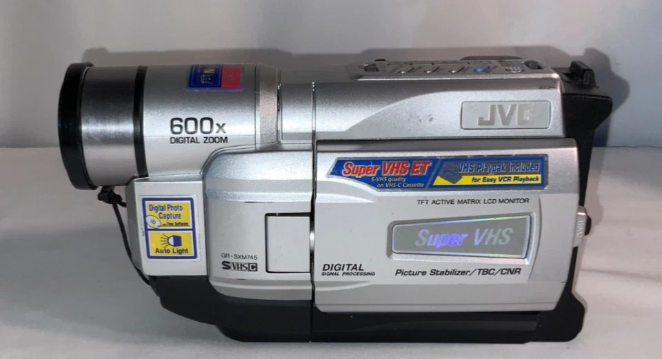 Vintage JVC Super VHS ET Model GR-SXM745 Camcorder W/Acc 600x New Battery - Image 4 of 4