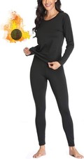 Women 's Thermal Underwear Set with Lightweight Ultra Soft Fleece Lined,Long Joh